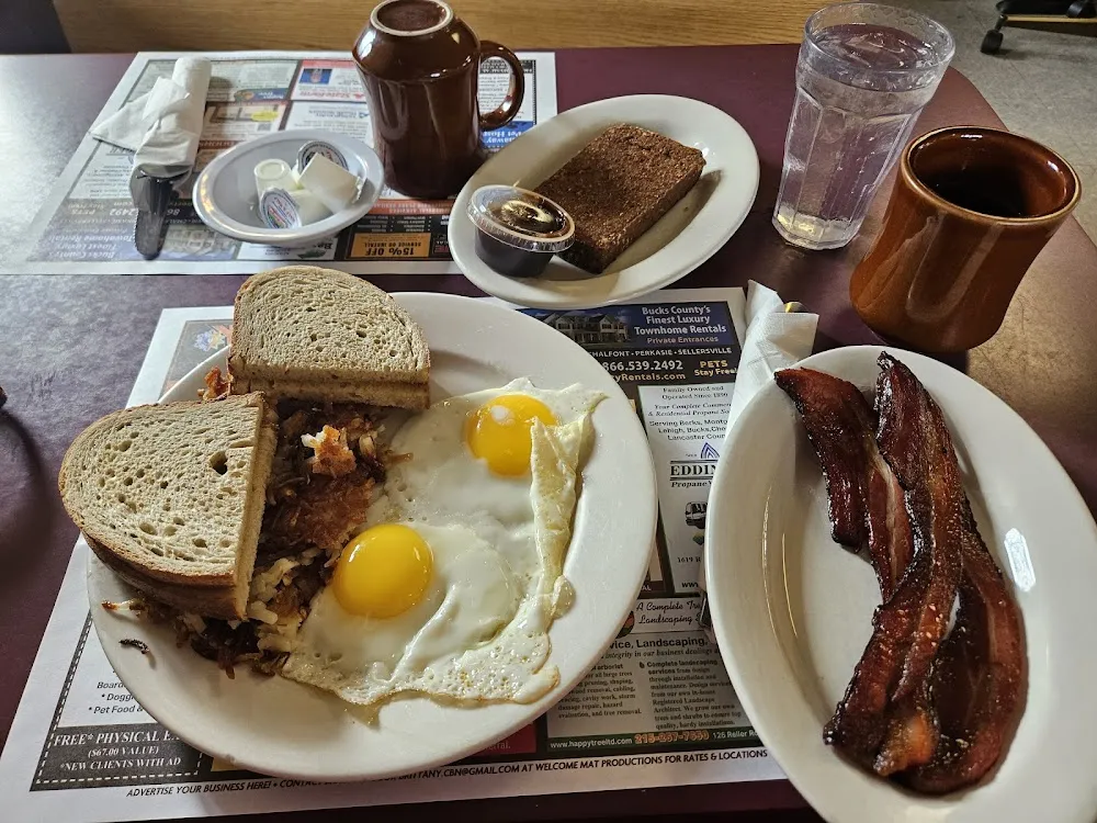 Scrapple Eggs Toast & Potatoes